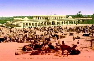 Touggourth - Place du marche et bureau des Affaires indigenes